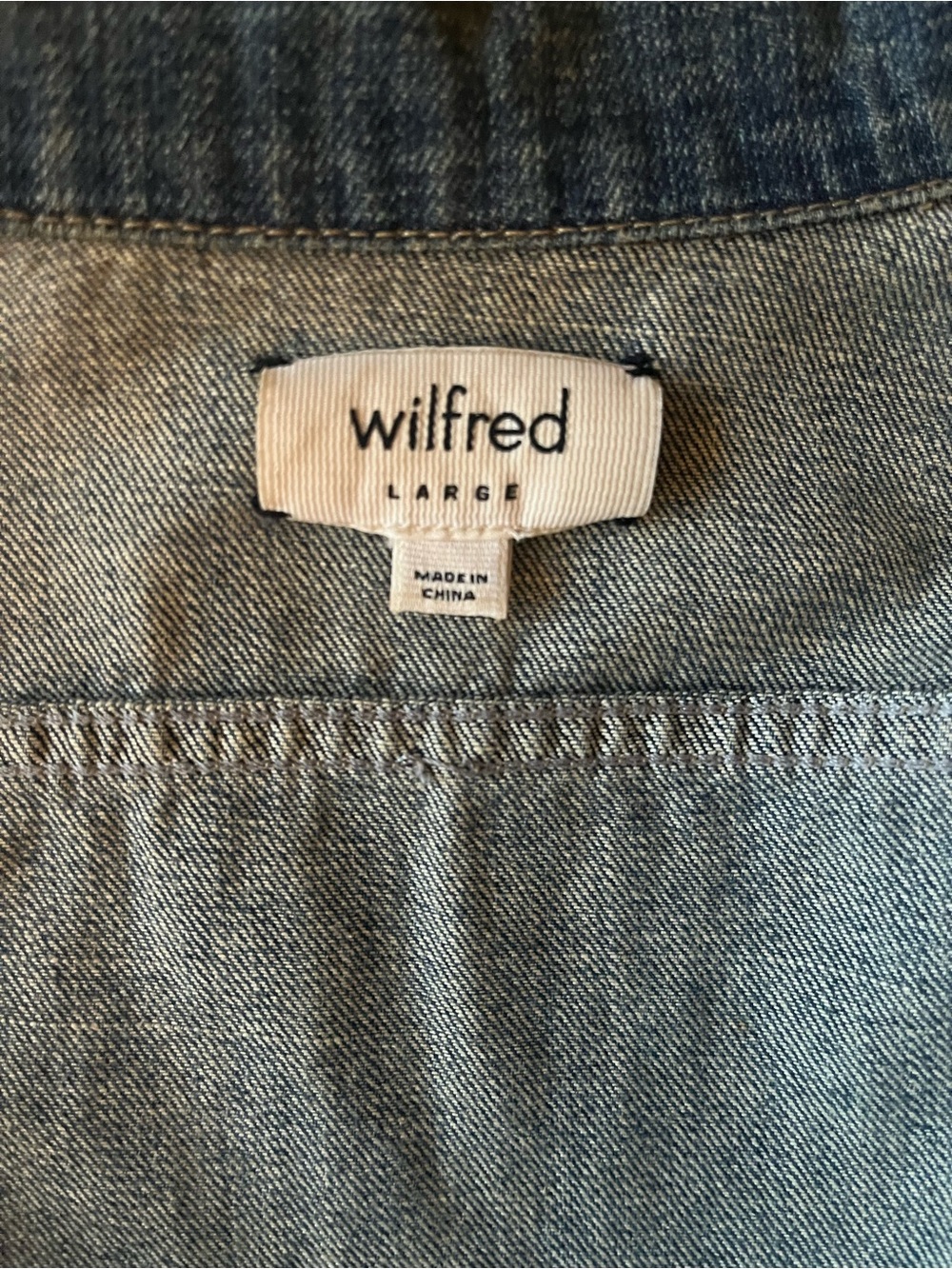 Wilfred Denim Jean Jacket – Women’s Size Large - Picture 7 of 7